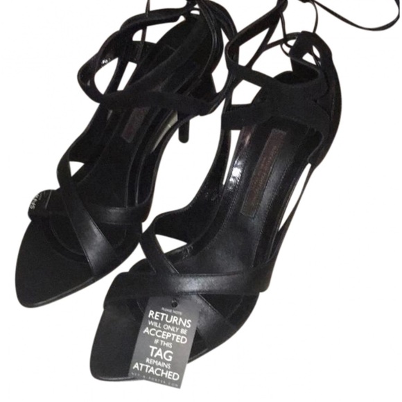 Narciso Rodriguez black heeled sandals